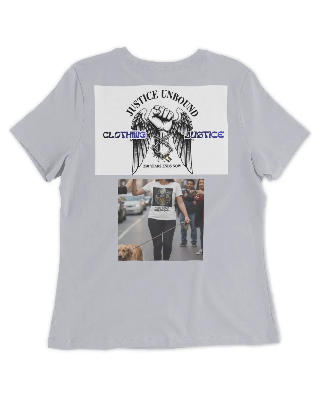 I Stand For Justice PERSONALIZED-Women’s T-Shirt