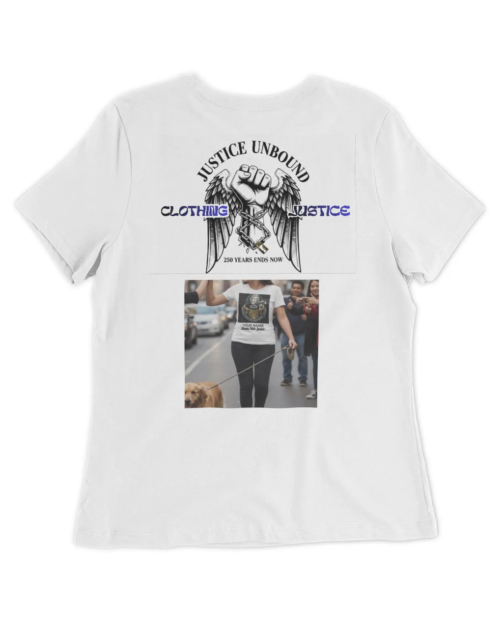 I Stand For Justice PERSONALIZED-Women’s T-Shirt