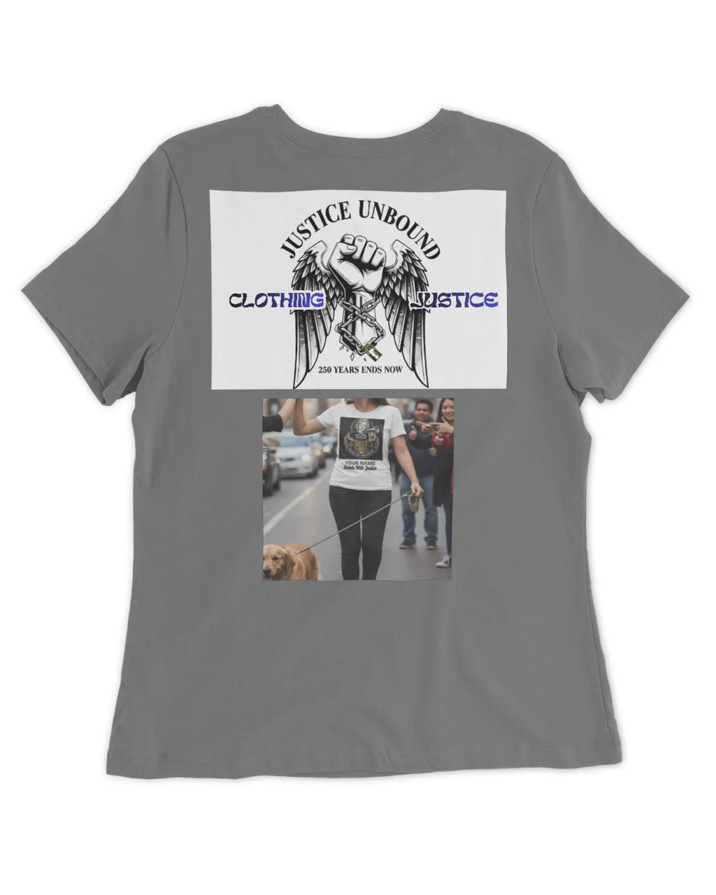 I Stand For Justice PERSONALIZED-Women’s T-Shirt
