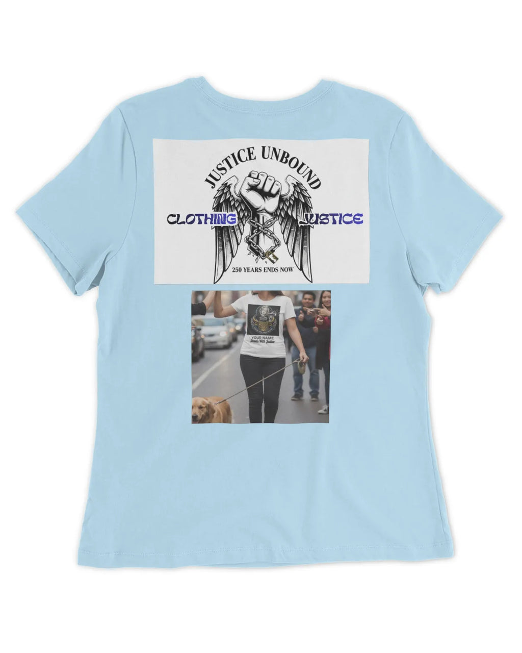 I Stand For Justice PERSONALIZED-Women’s T-Shirt
