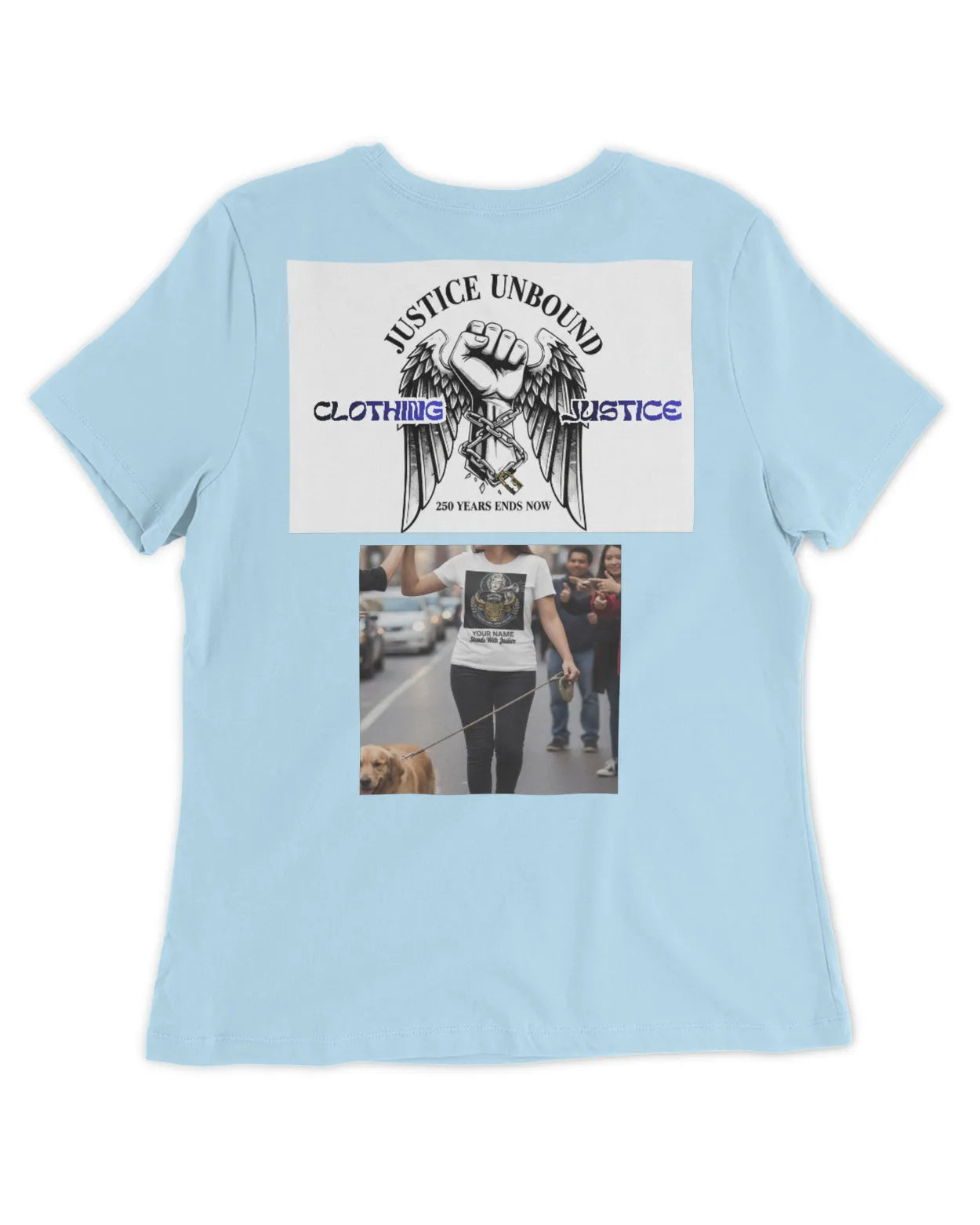 I Stand For Justice PERSONALIZED-Women’s T-Shirt
