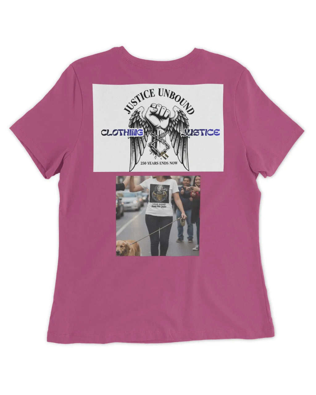 I Stand For Justice PERSONALIZED-Women’s T-Shirt