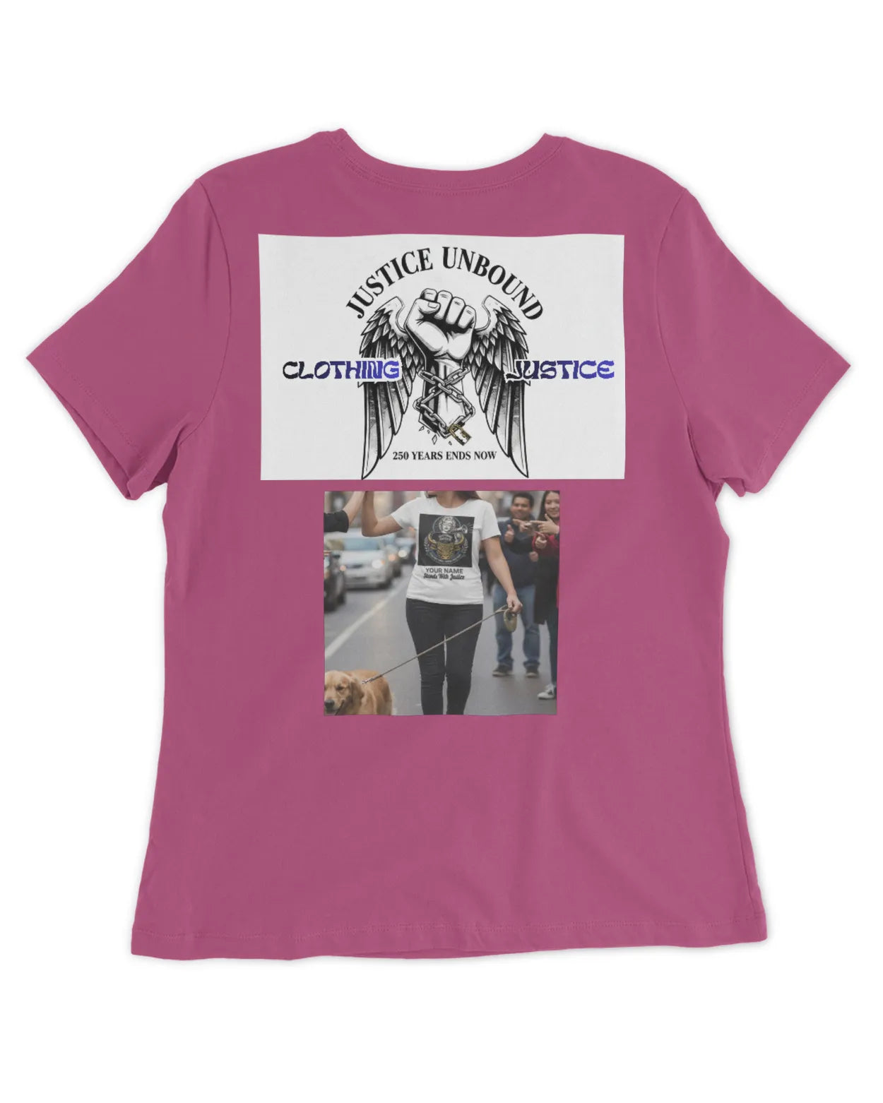 I Stand For Justice PERSONALIZED-Women’s T-Shirt