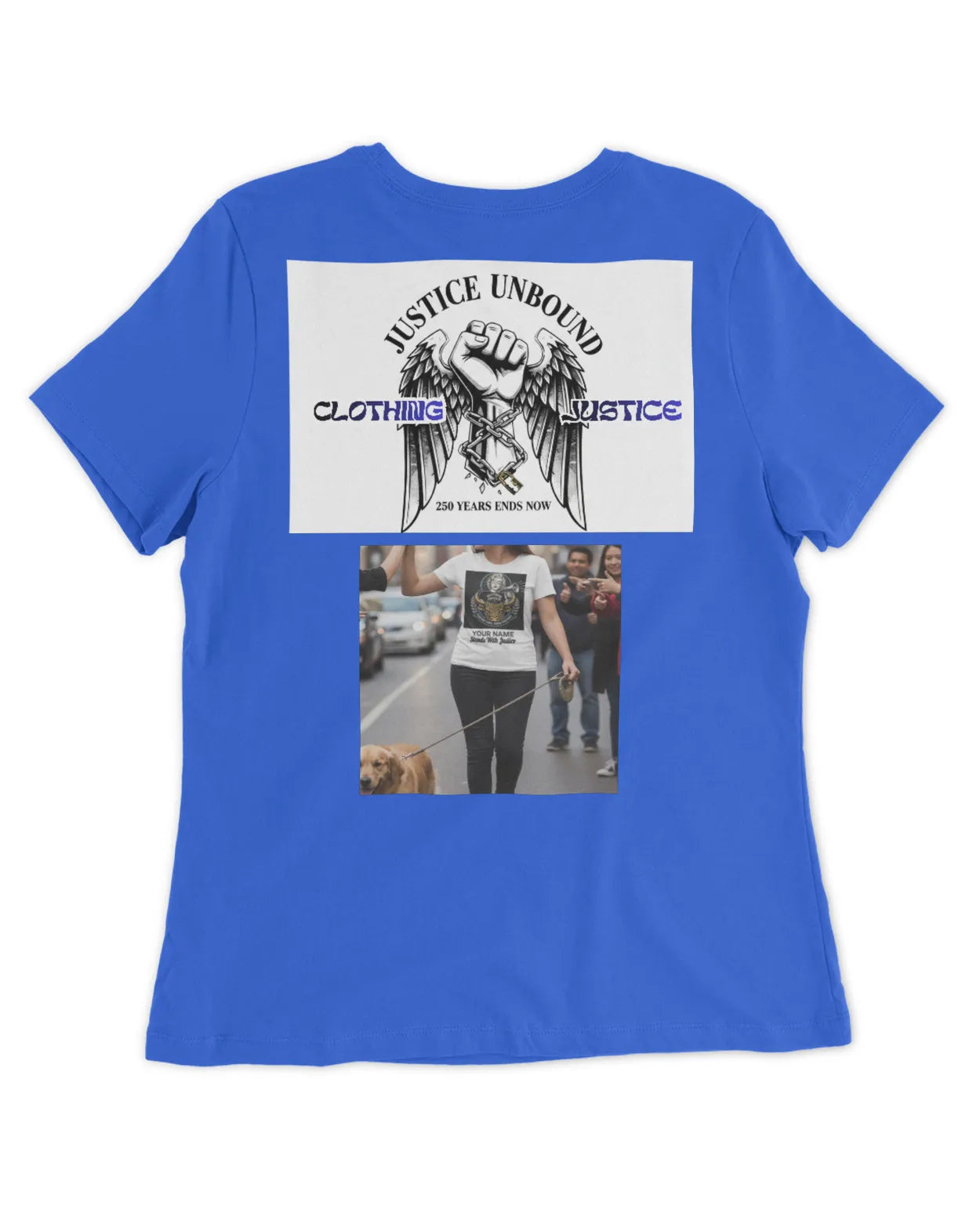 I Stand For Justice PERSONALIZED-Women’s T-Shirt