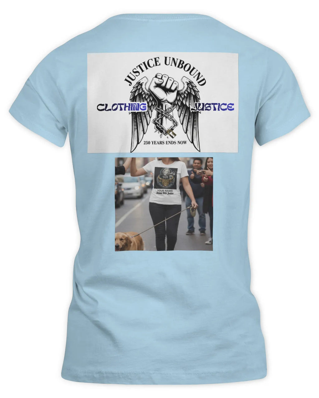 I Stand For Justice PERSONALIZED-Women’s T-Shirt