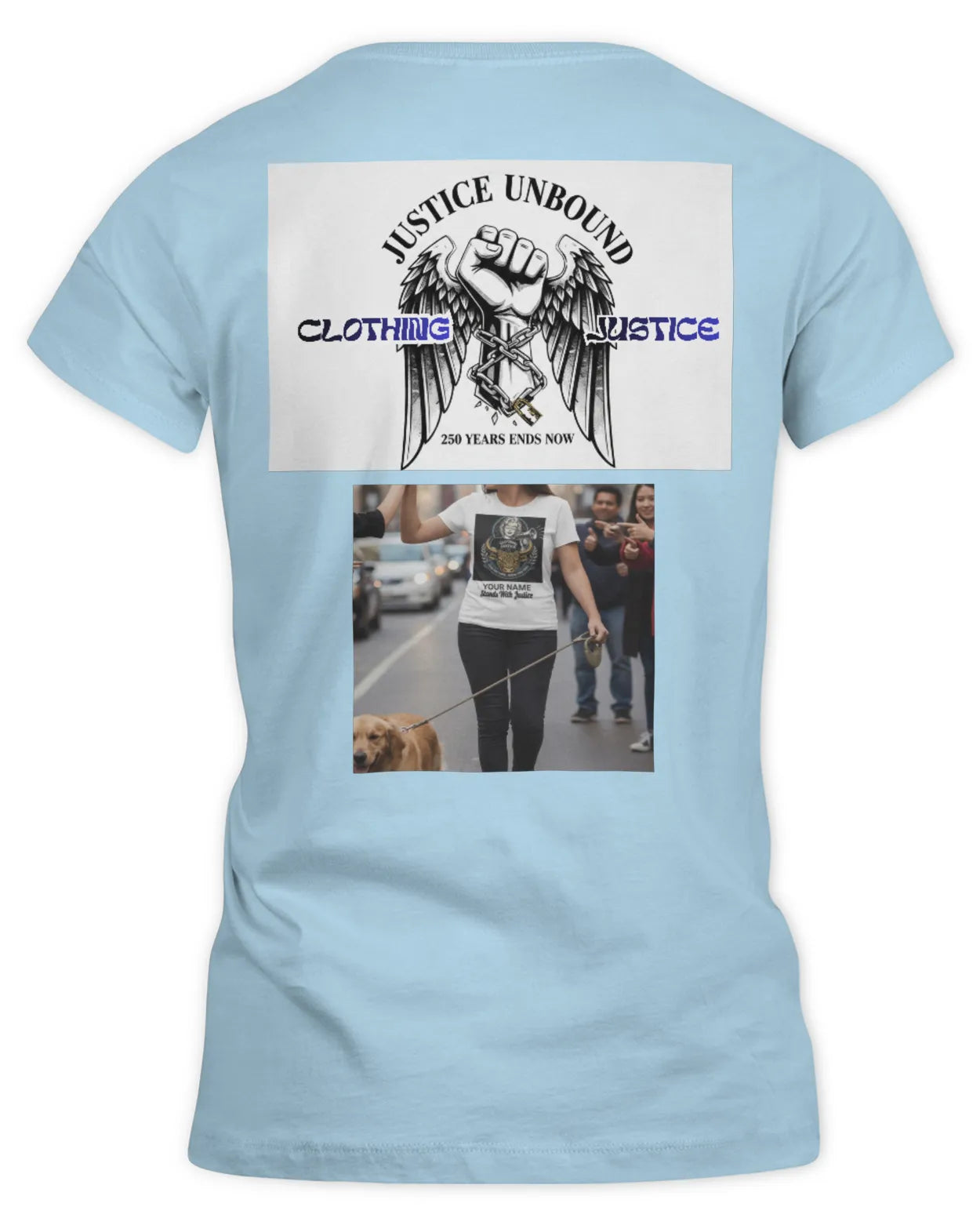 I Stand For Justice PERSONALIZED-Women’s T-Shirt