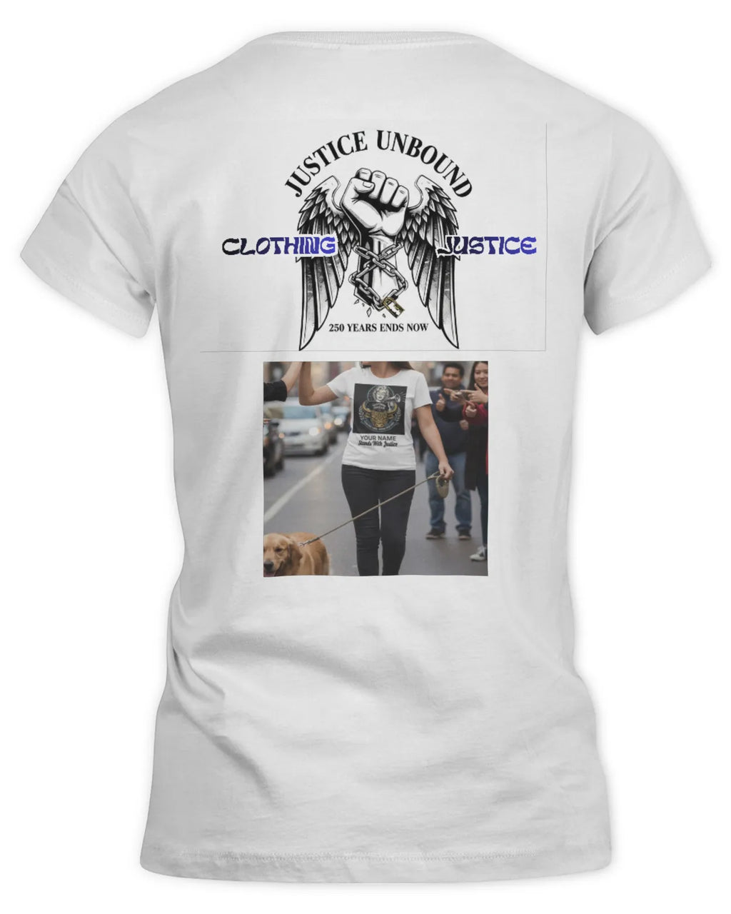I Stand For Justice PERSONALIZED-Women’s T-Shirt
