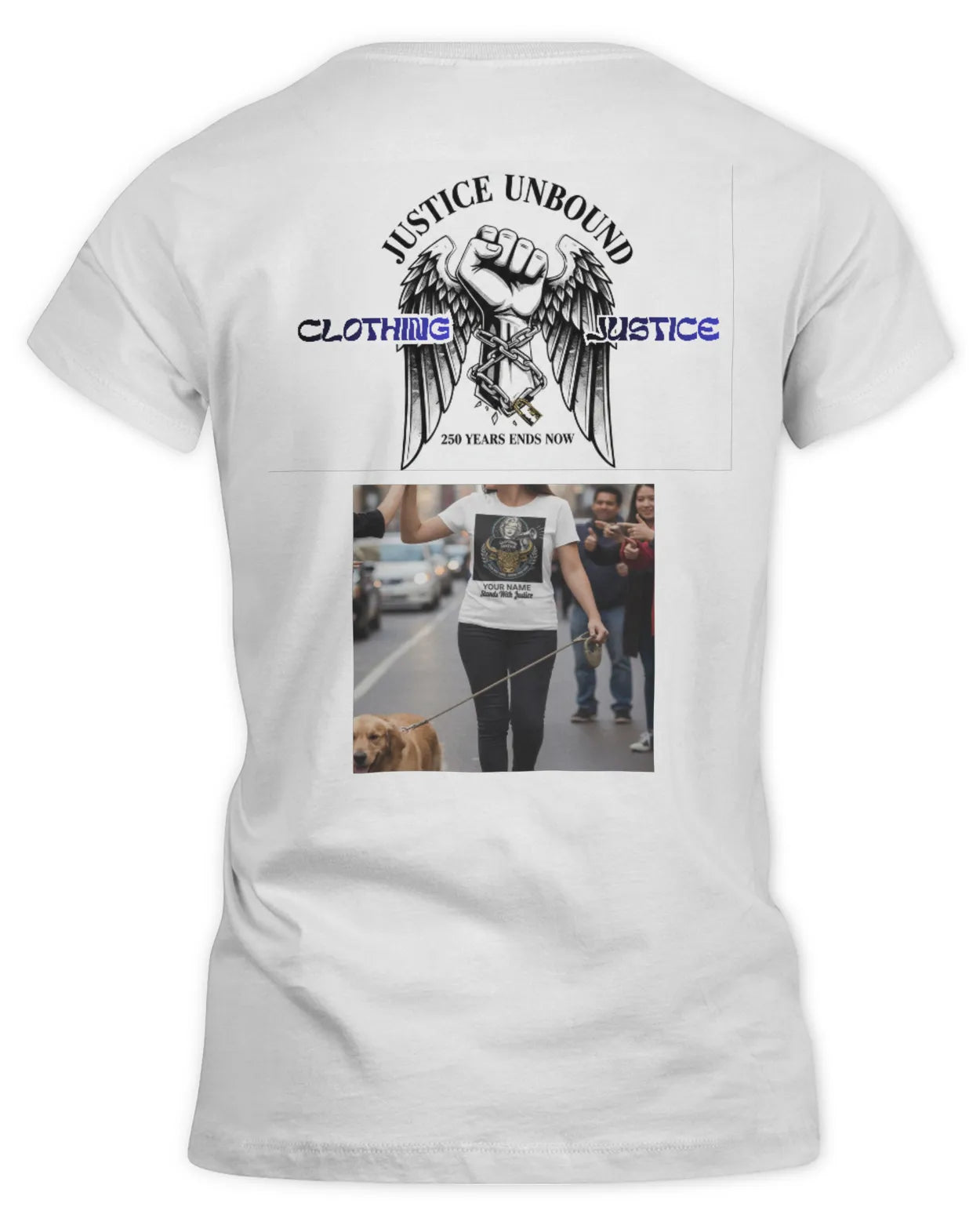 I Stand For Justice PERSONALIZED-Women’s T-Shirt