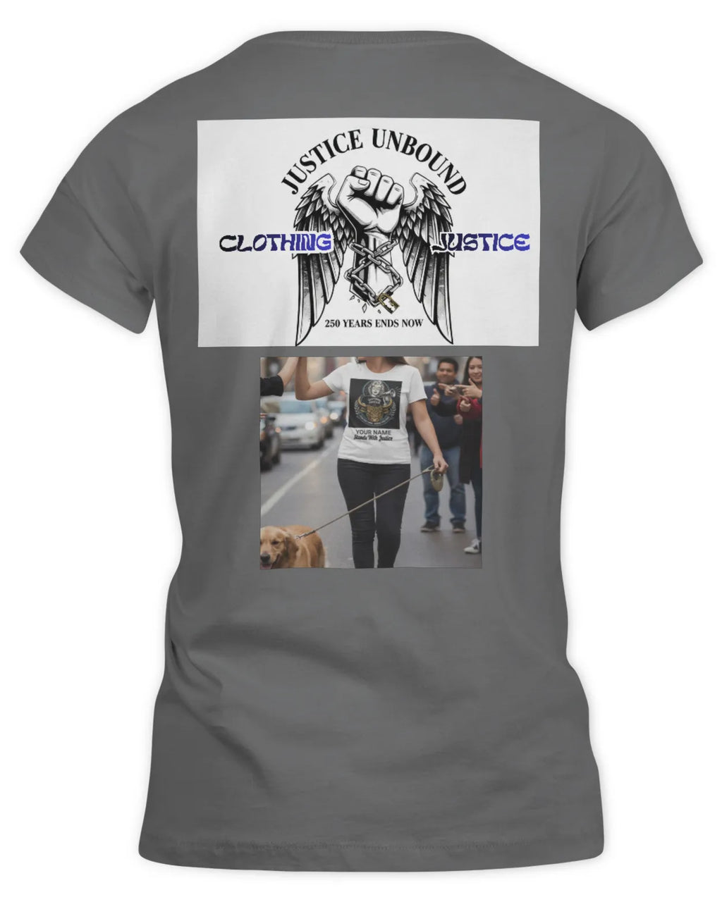 I Stand For Justice PERSONALIZED-Women’s T-Shirt