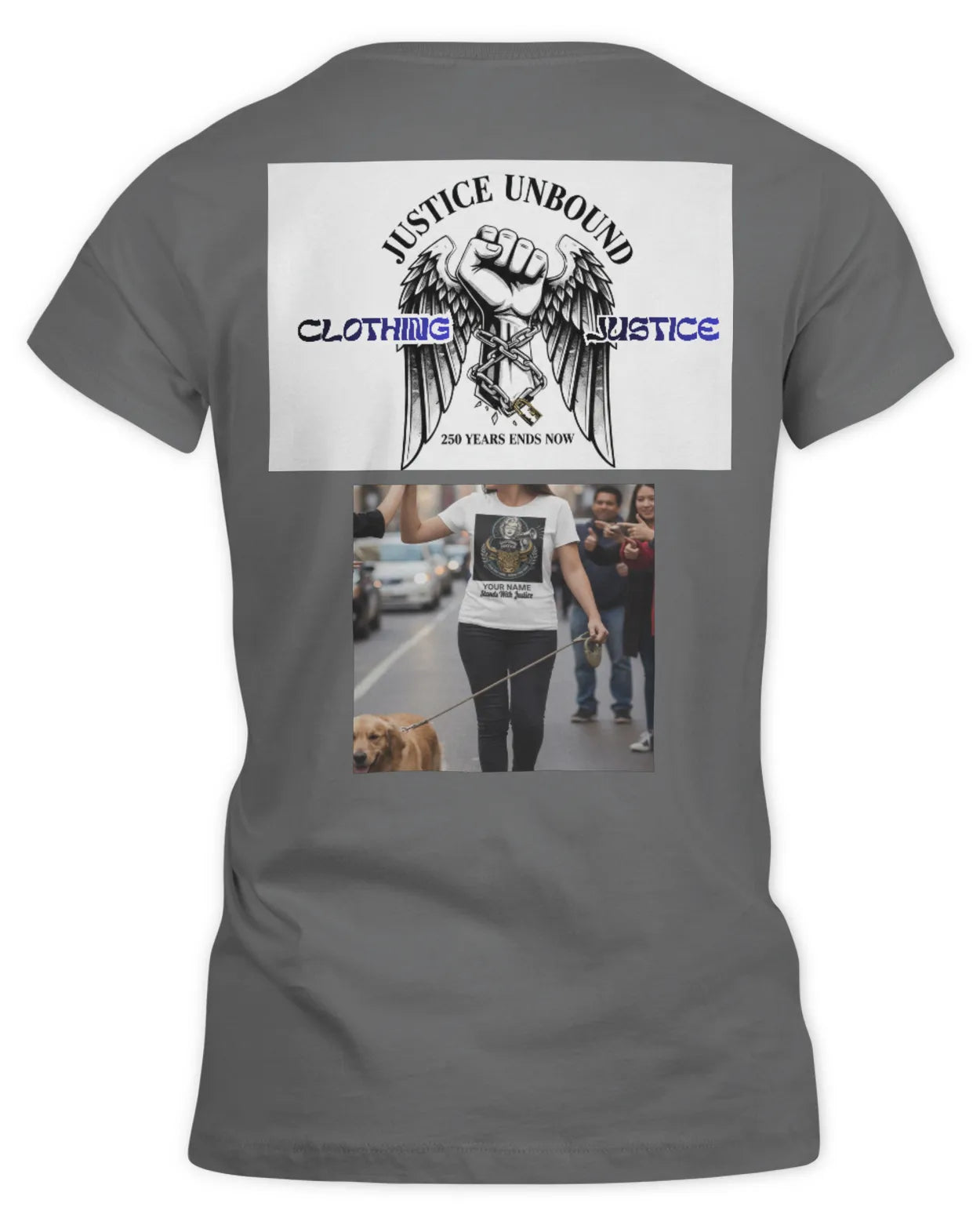 I Stand For Justice PERSONALIZED-Women’s T-Shirt