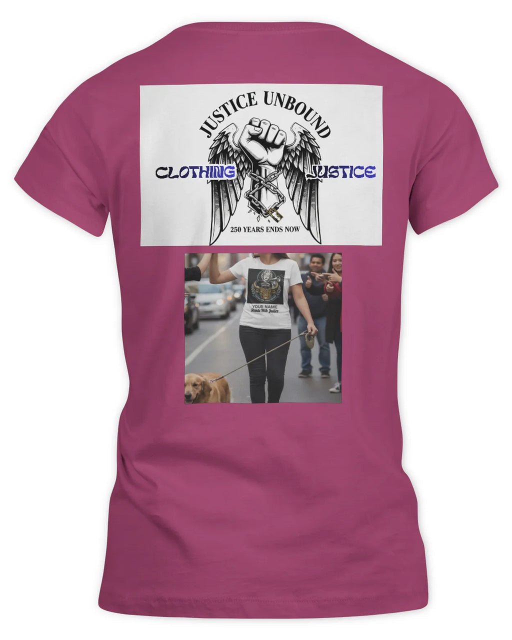 I Stand For Justice PERSONALIZED-Women’s T-Shirt