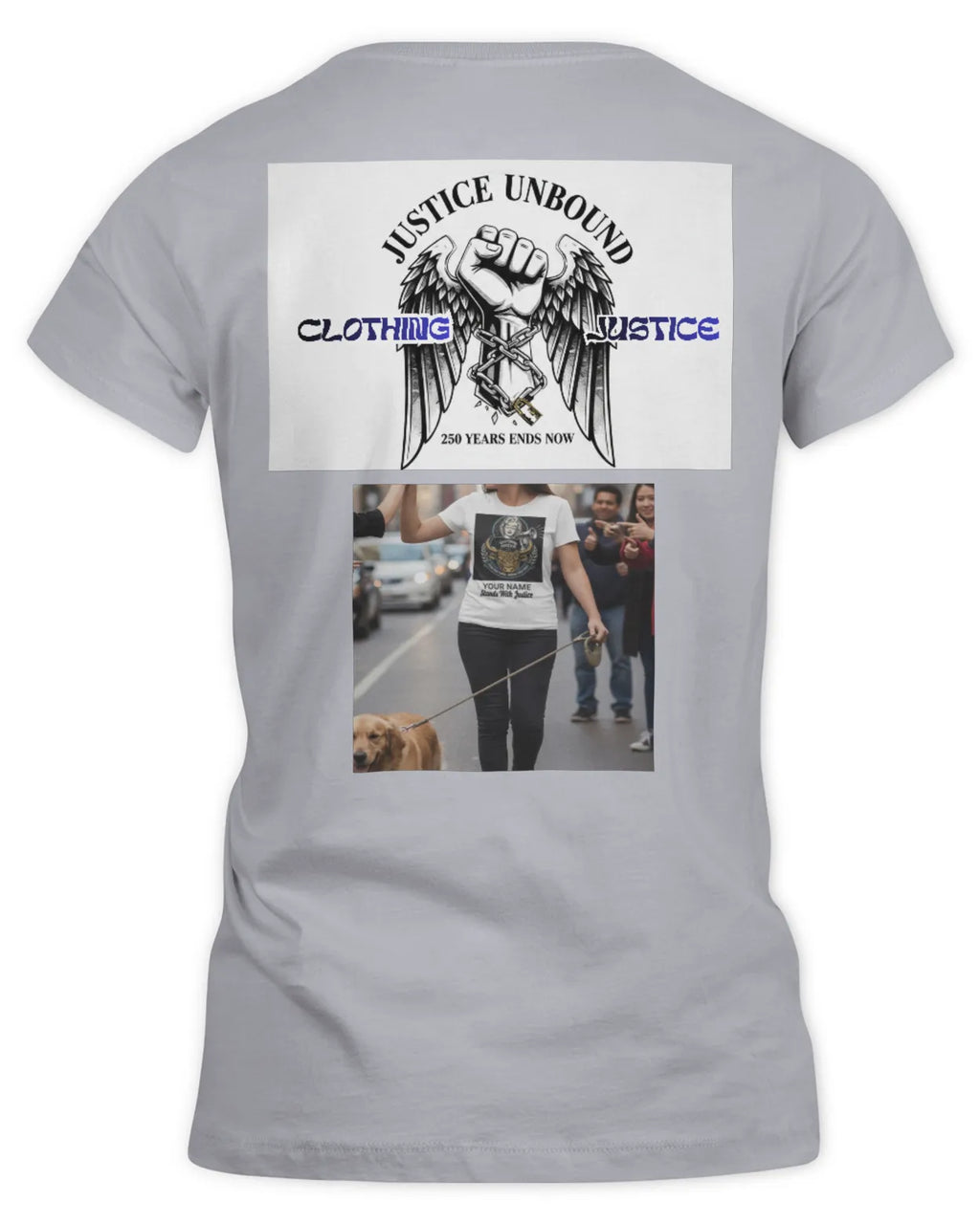 I Stand For Justice PERSONALIZED-Women’s T-Shirt