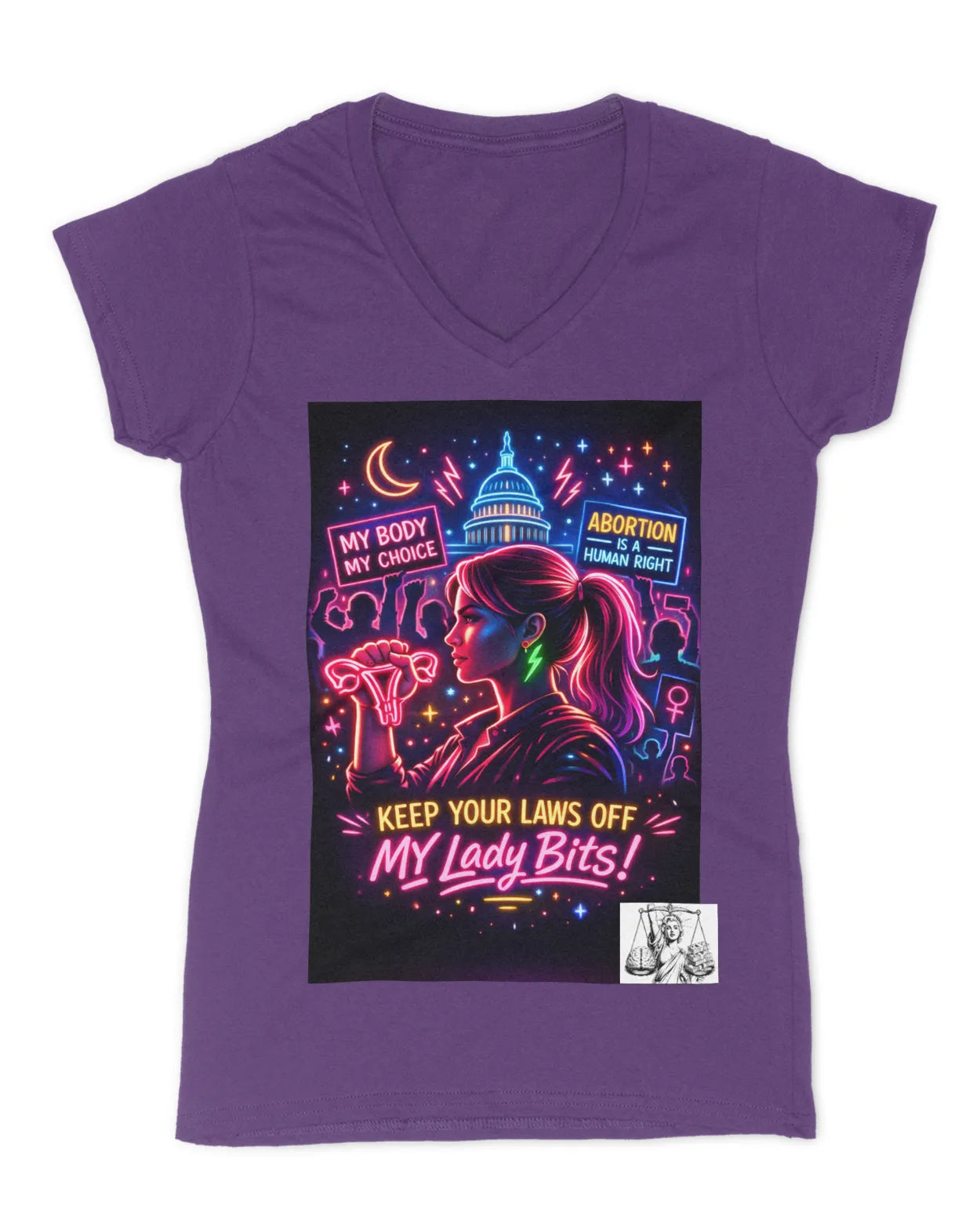 Neon Rights Women's Tee