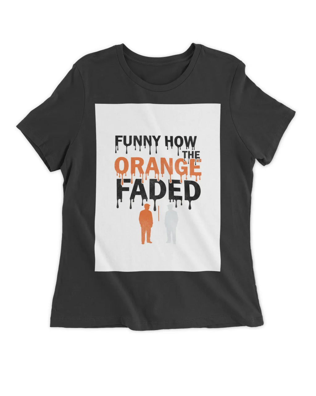 Self-Deportation Risk Tee — Orange Women’s Fitted T-Shirt | Clothing Justice