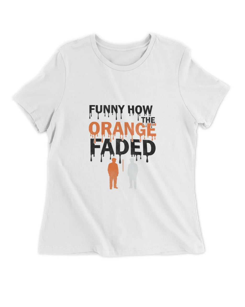Self-Deportation Risk Tee — Orange Women’s Fitted T-Shirt | Clothing Justice