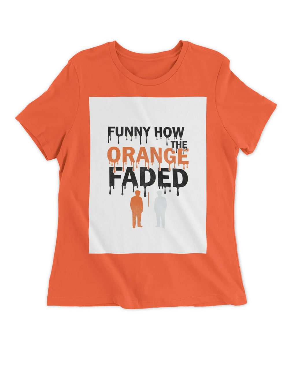 Self-Deportation Risk Tee — Orange Women’s Fitted T-Shirt | Clothing Justice