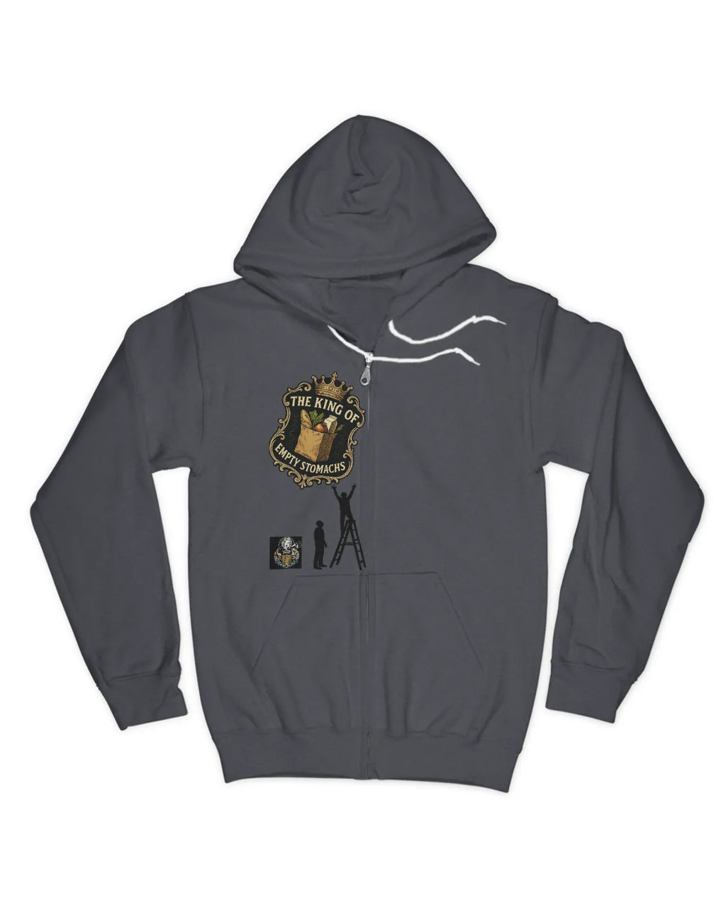 No kings Country!-Men’s Zipper Hoodie