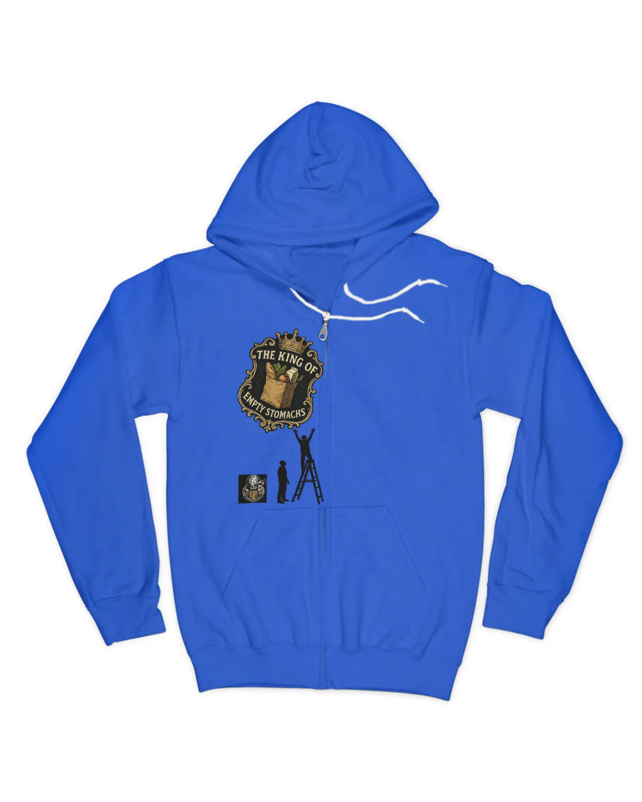 No kings Country!-Men’s Zipper Hoodie